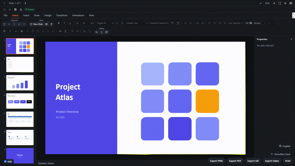 PowerPoint
|
|
11
|
+
![A PowerPoint deck rendered by the Svelte 5 viewer demo