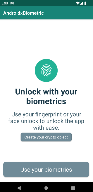 AndroidXBiometric screenshot