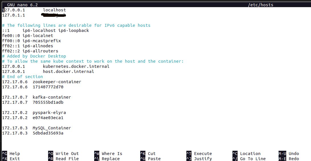 Add Container IP to Hosts file