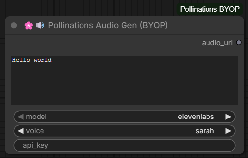 🌸🔊 Pollinations Audio Gen