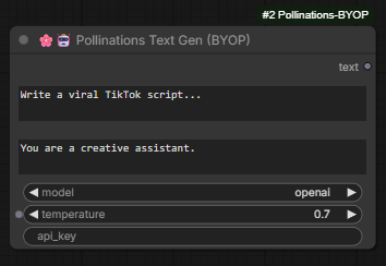 🌸🤖 Pollinations Text Gen