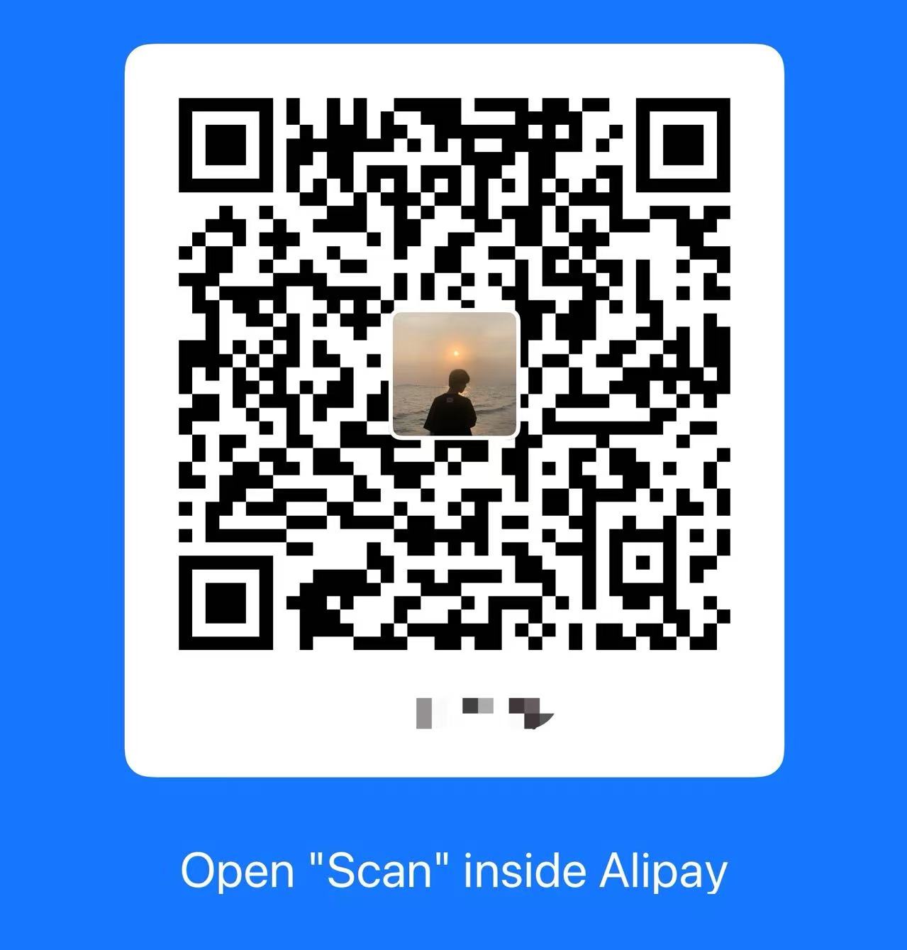 Alipay donation QR code