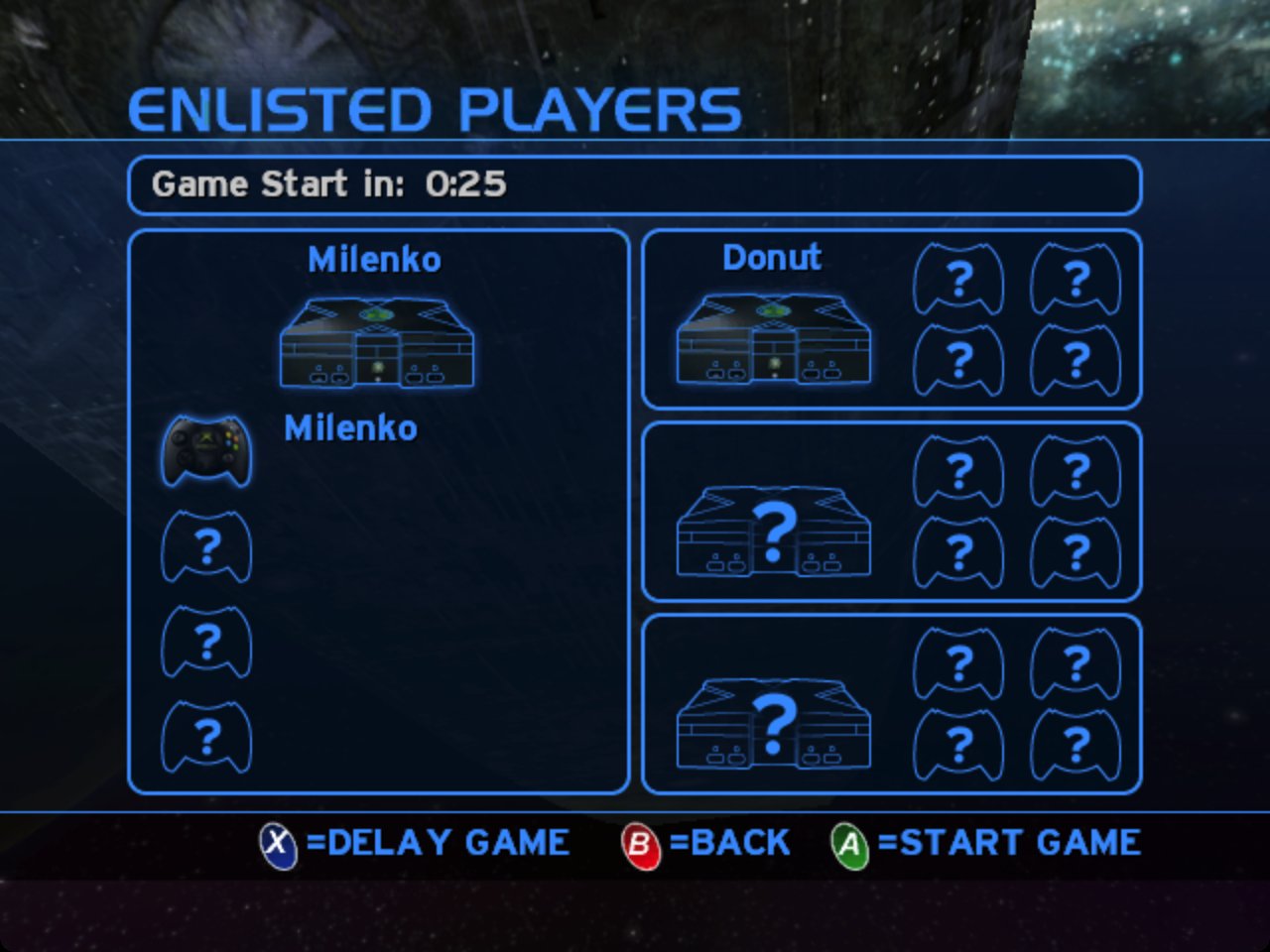A multiplayer lobby