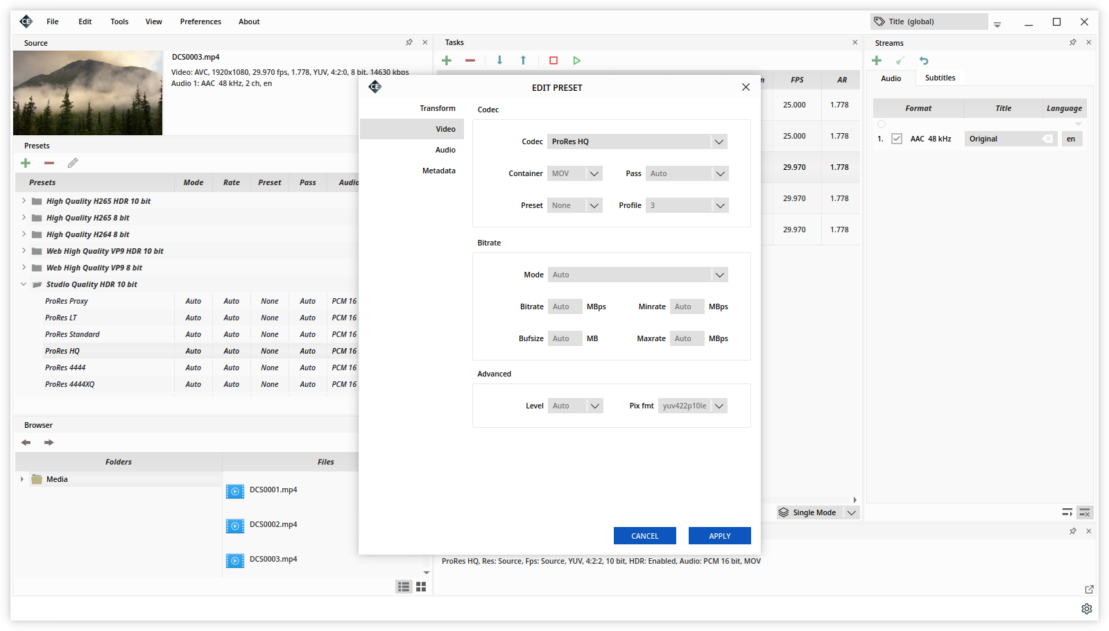 cine-encoder