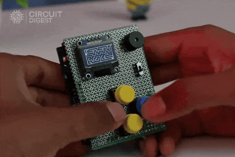 DIY Handheld Arduino Game Console Working Video working demonstration