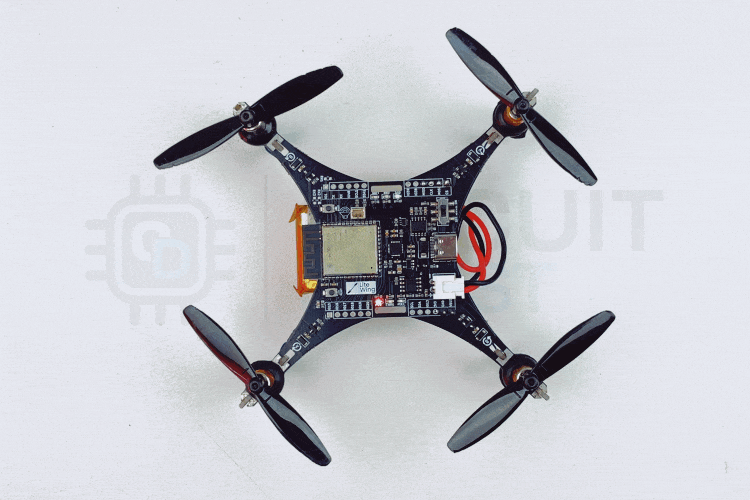 Litewing Drone Powering Sequence working demonstration