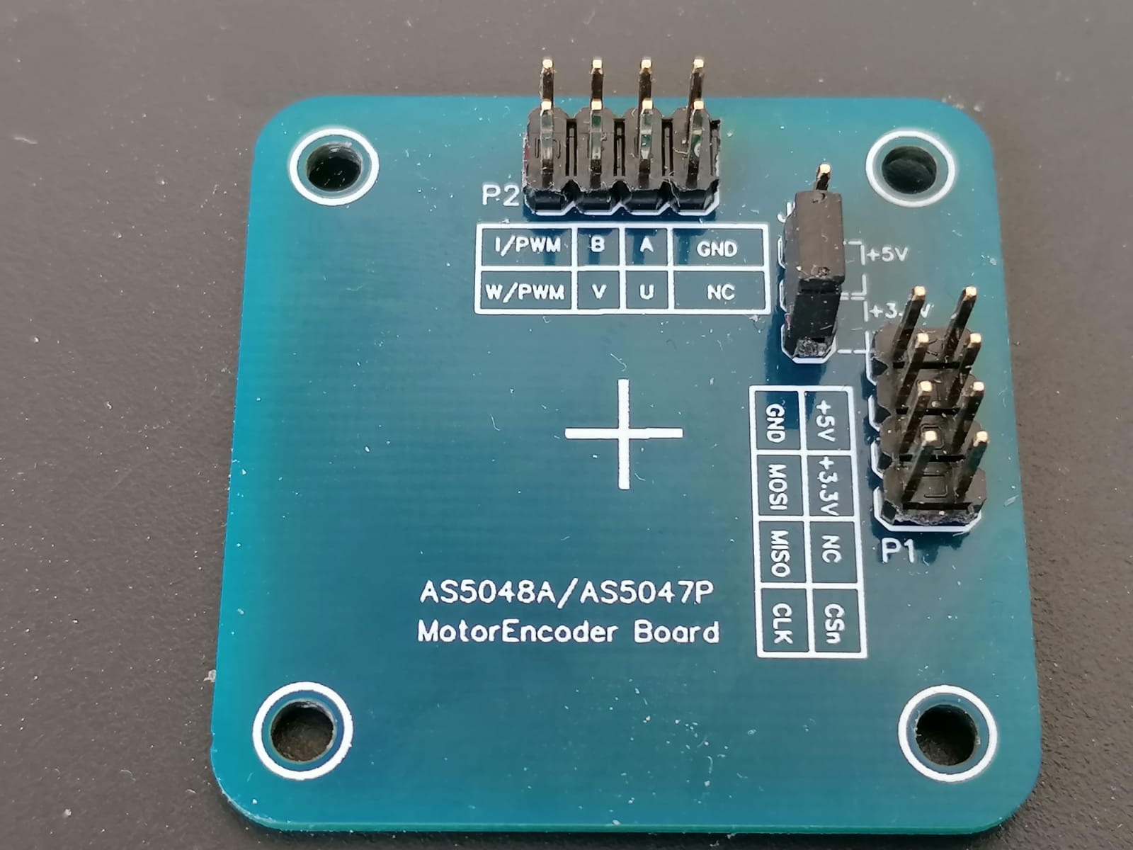 AS5047P MotorEncoder board backside