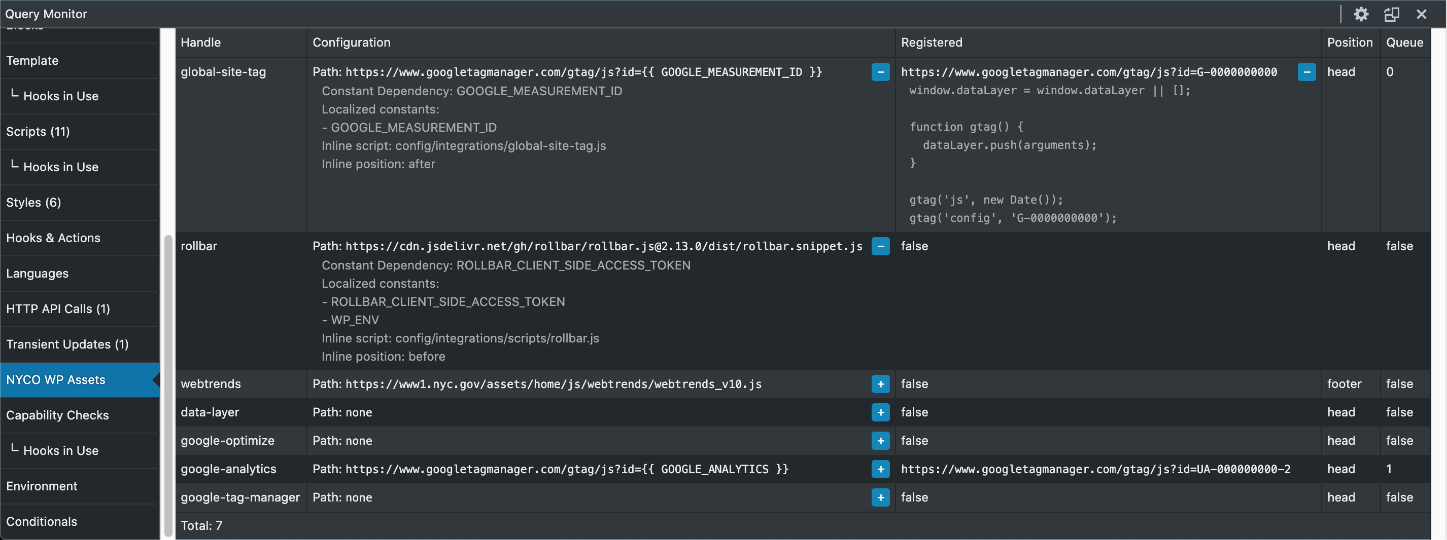 Query Monitor Add-on preview