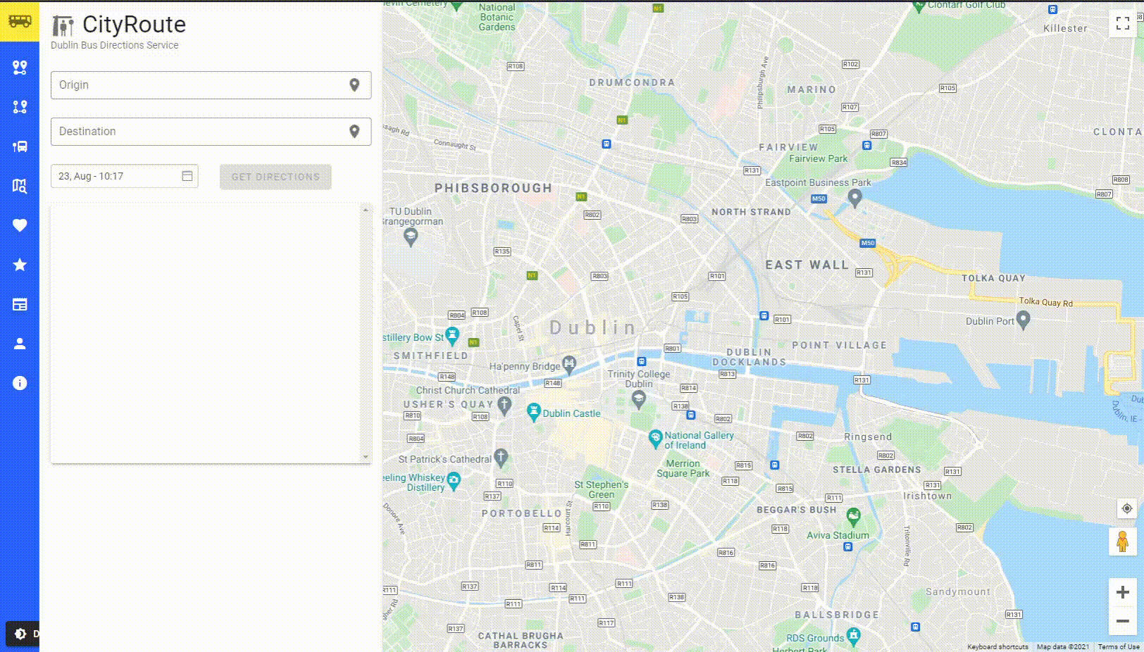 CityRoute Screen Shot