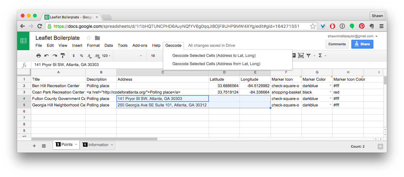 Geocoding