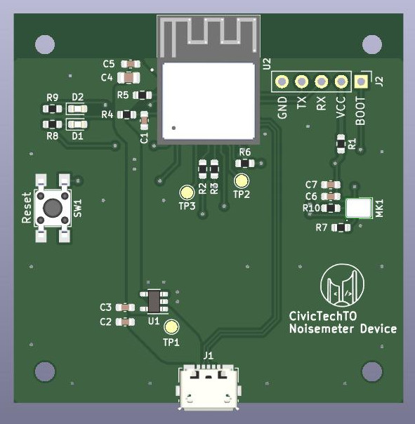 The device PCB