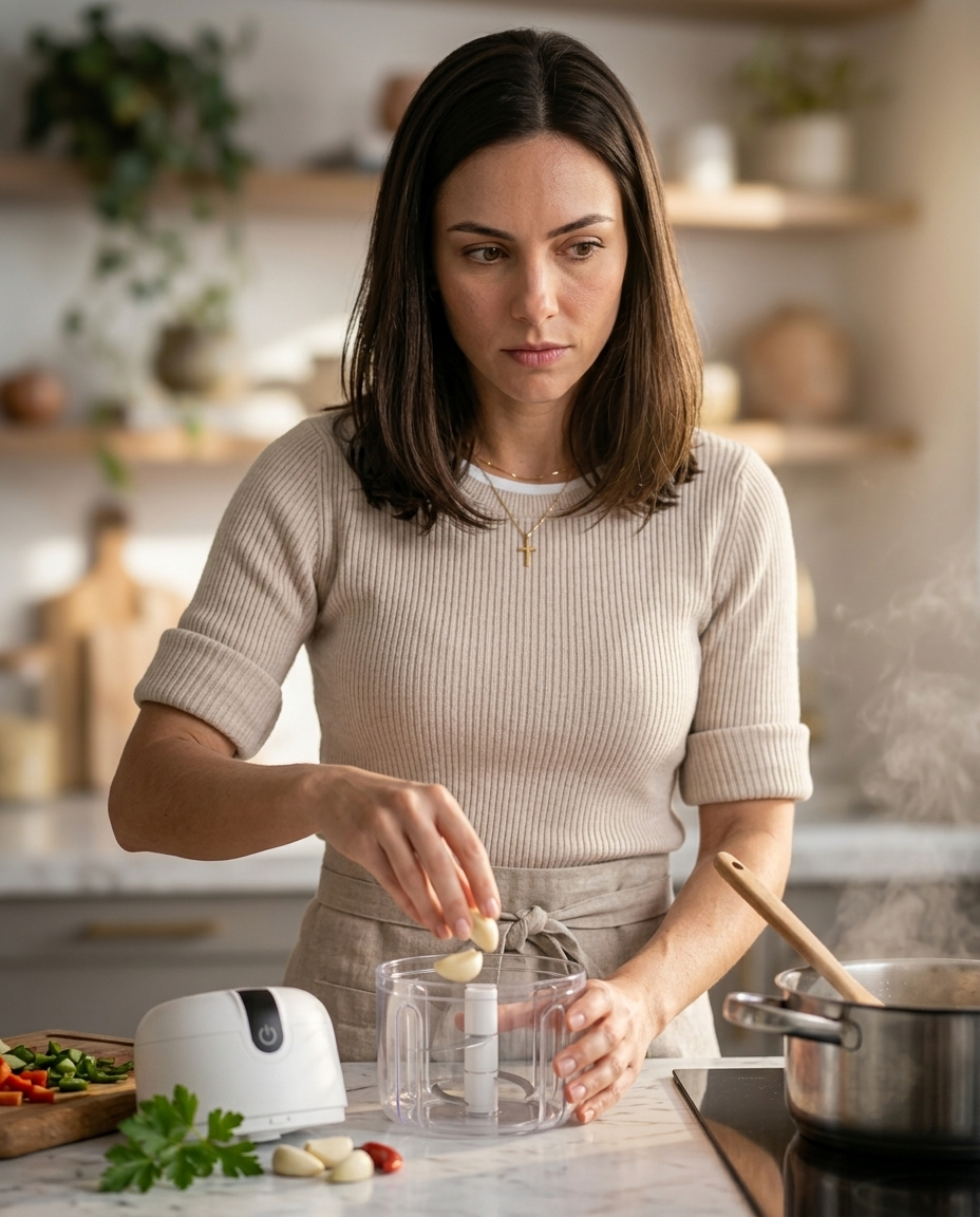 Mini Processador de Alimentos Elétrico Sem Fio