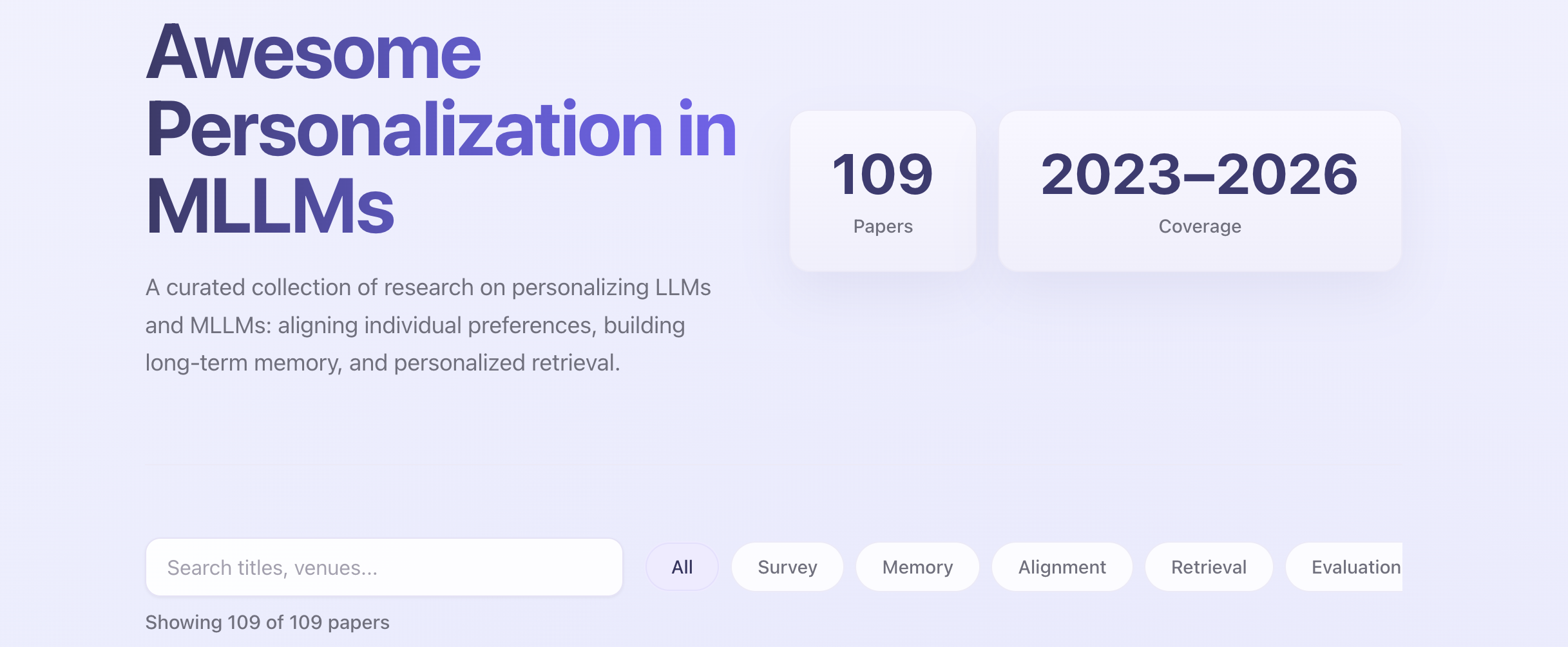 Awesome Personalization in MLLMs