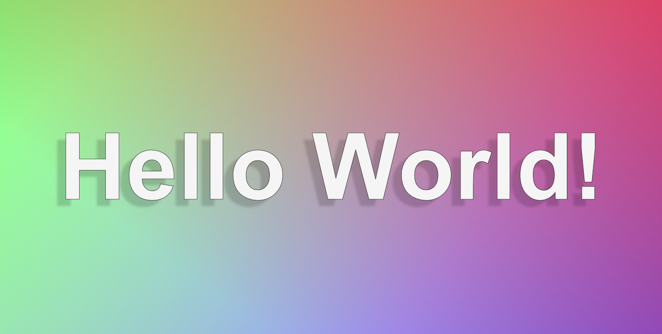 Screenshot of simple 'hello world' react app