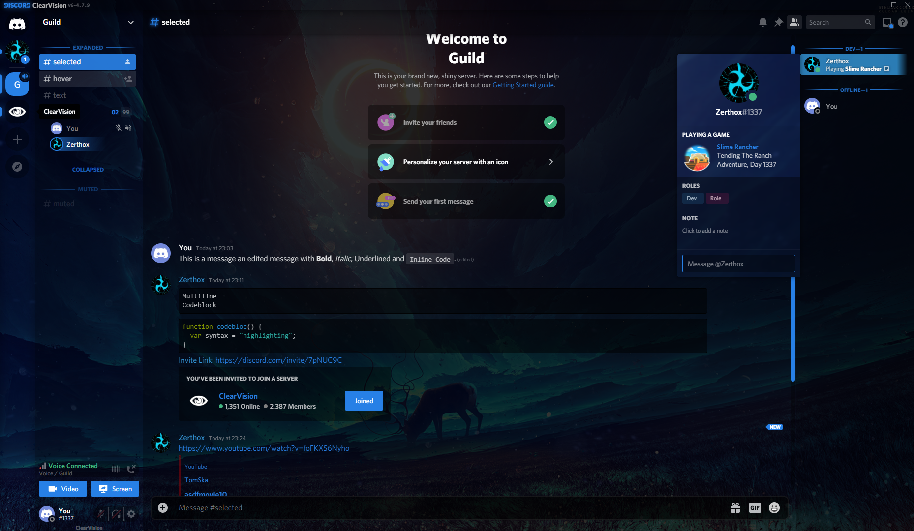 better discord transparent clear vision theme