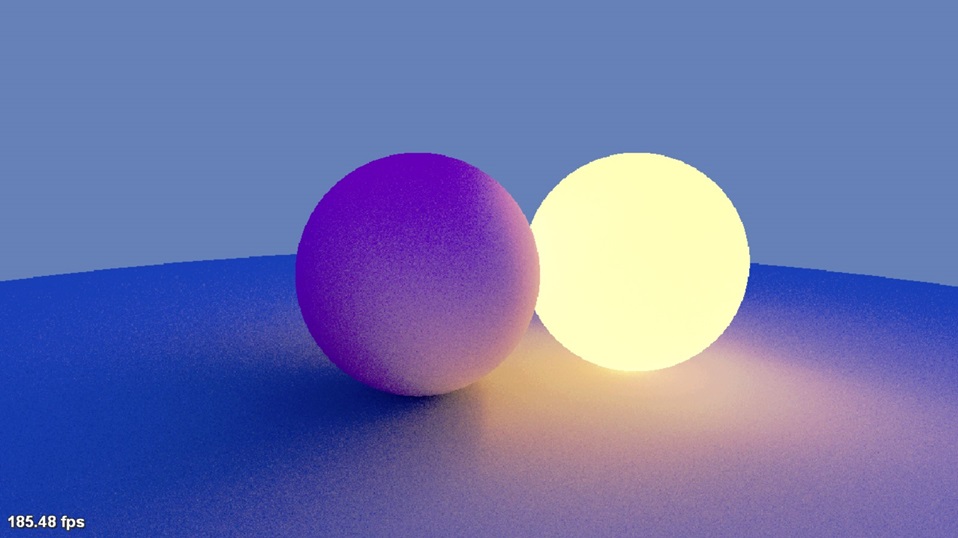 Ray traced spheres