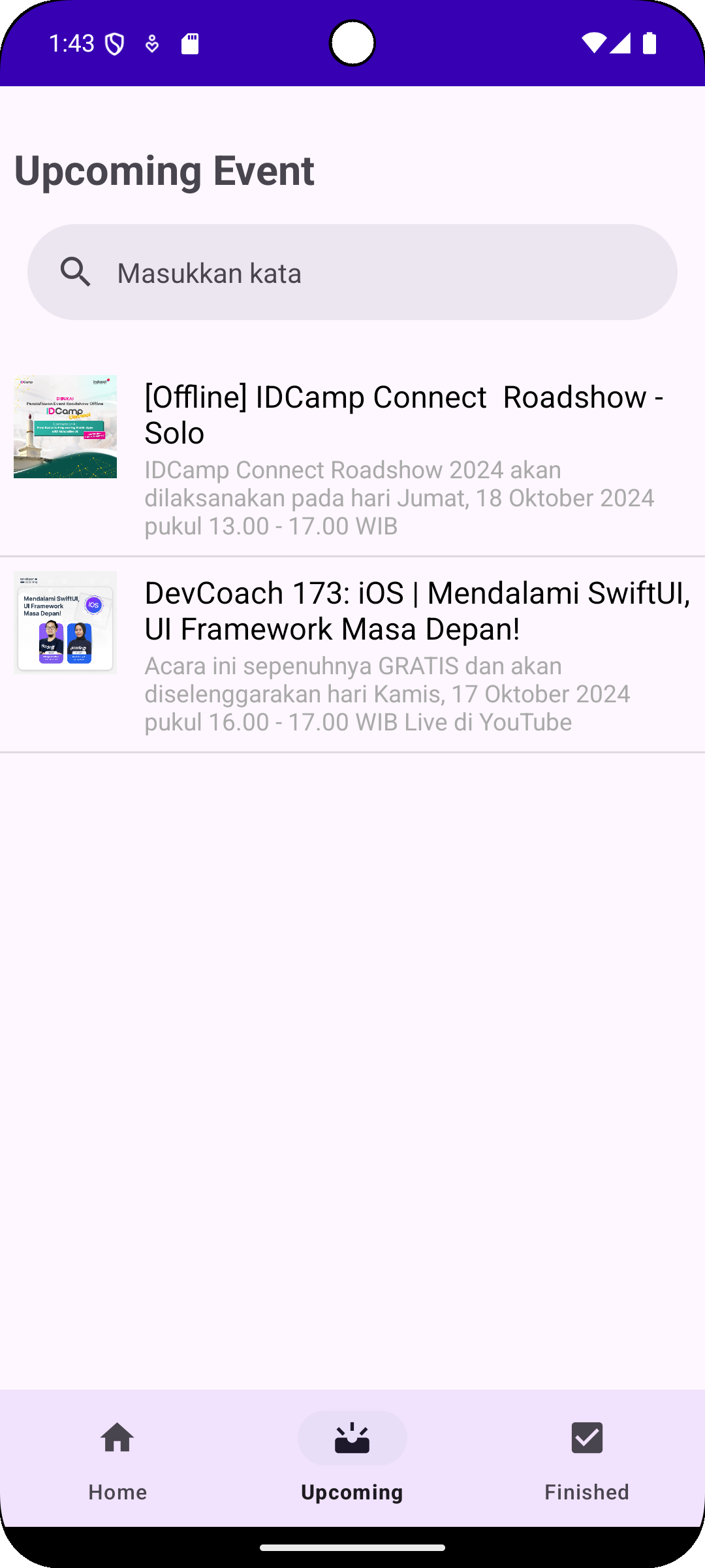 GitHub - Clesssss/Dicoding-Event