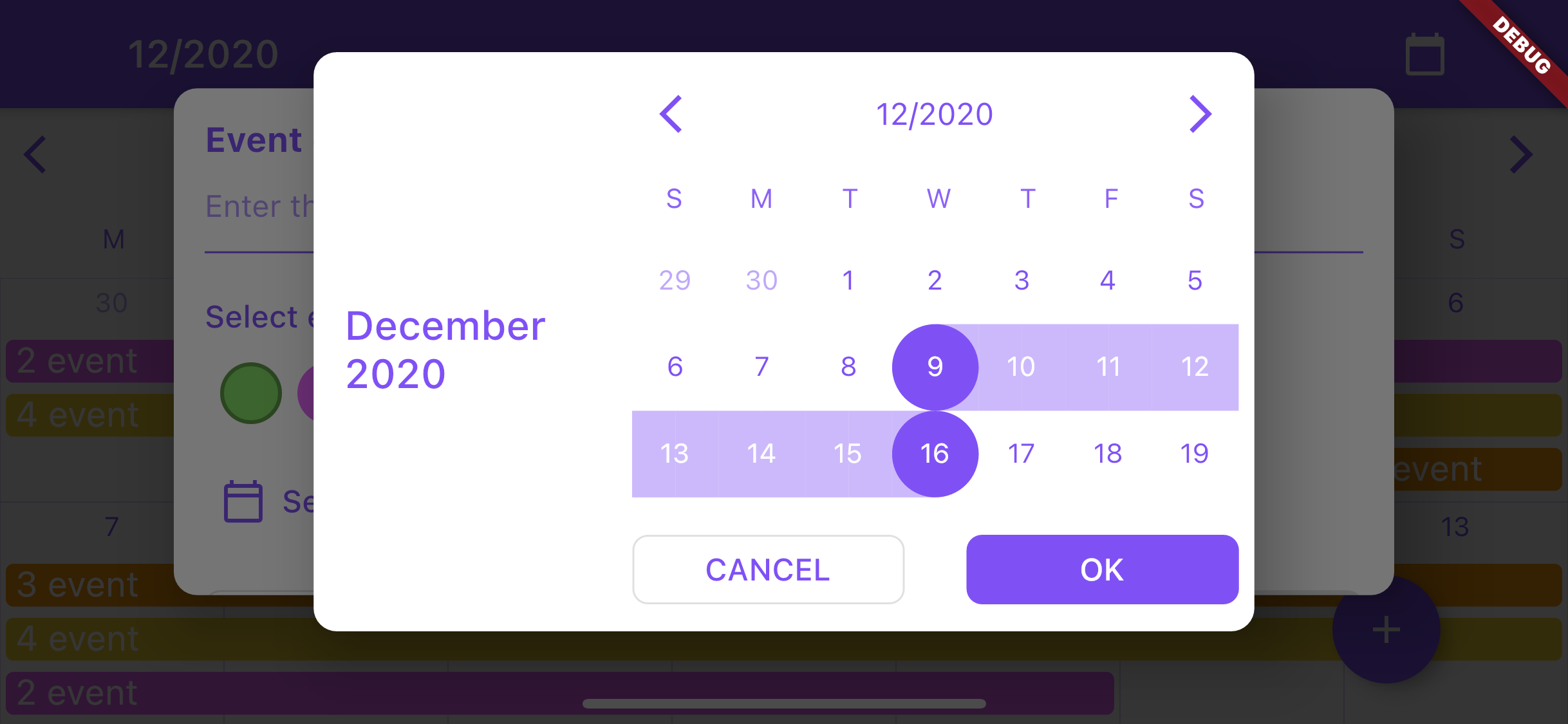 GitHub Cleveroad/cr_calendar Highly customizable, featurepacked