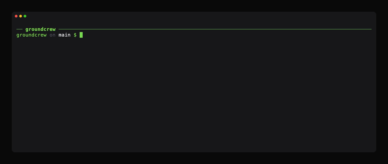 Groundcrew dispatching tickets into tmux panes with coding agents running in parallel