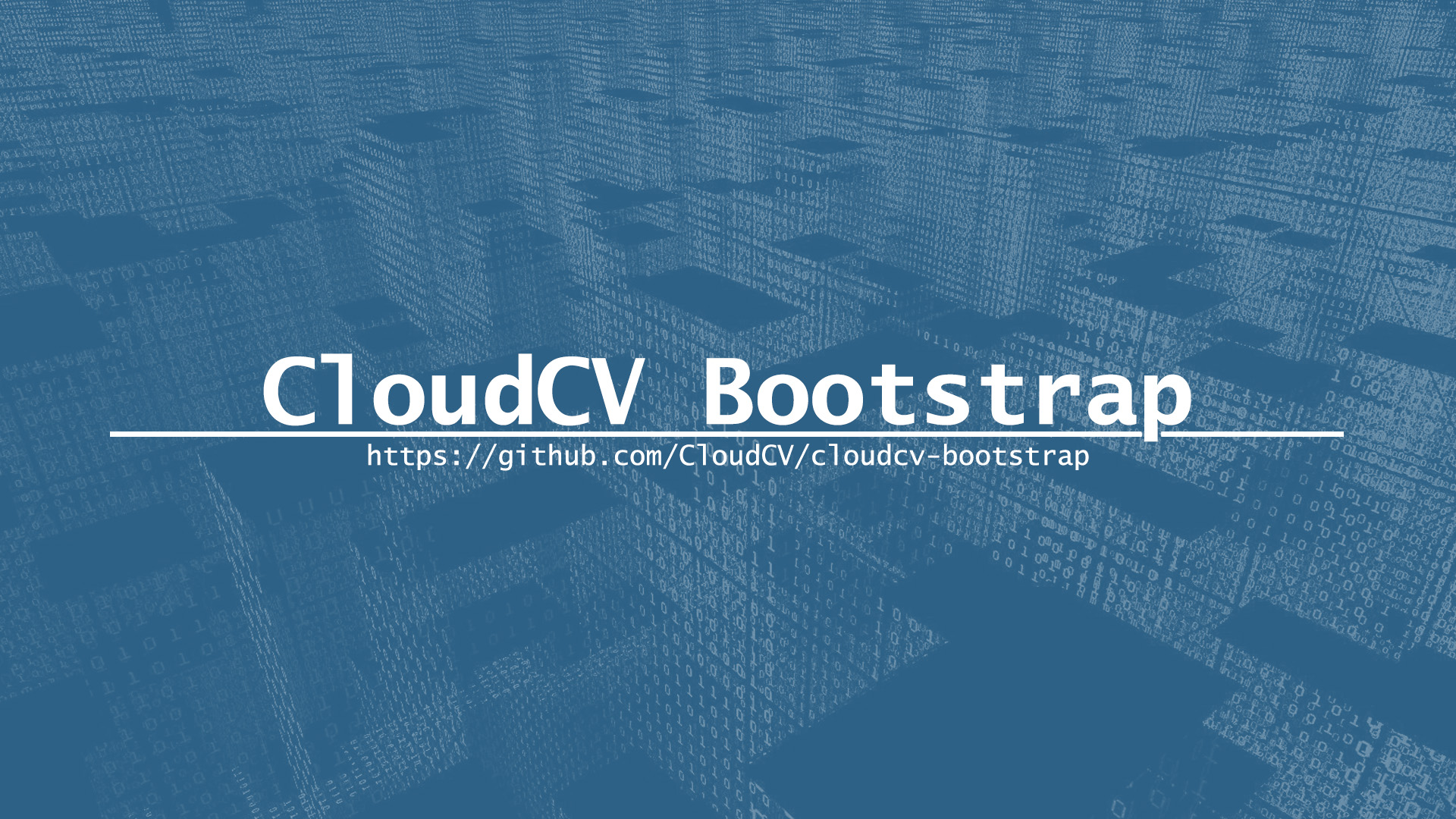 CloudCV Boostrap