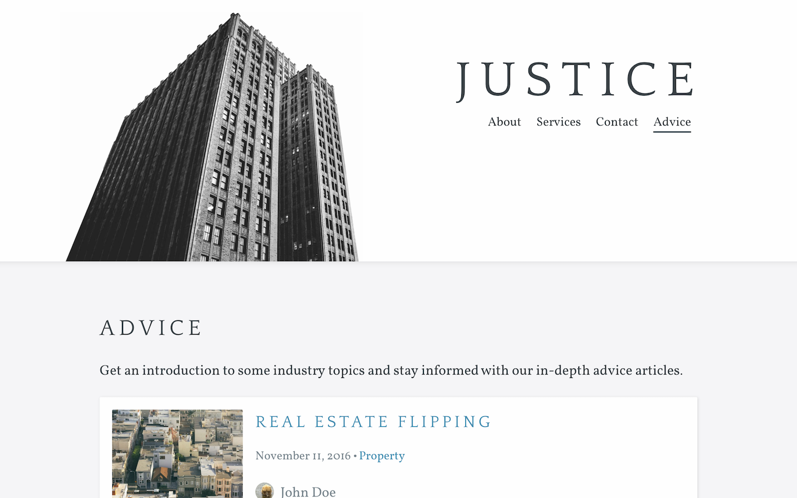 justice-nextjs-template 网站模板截图