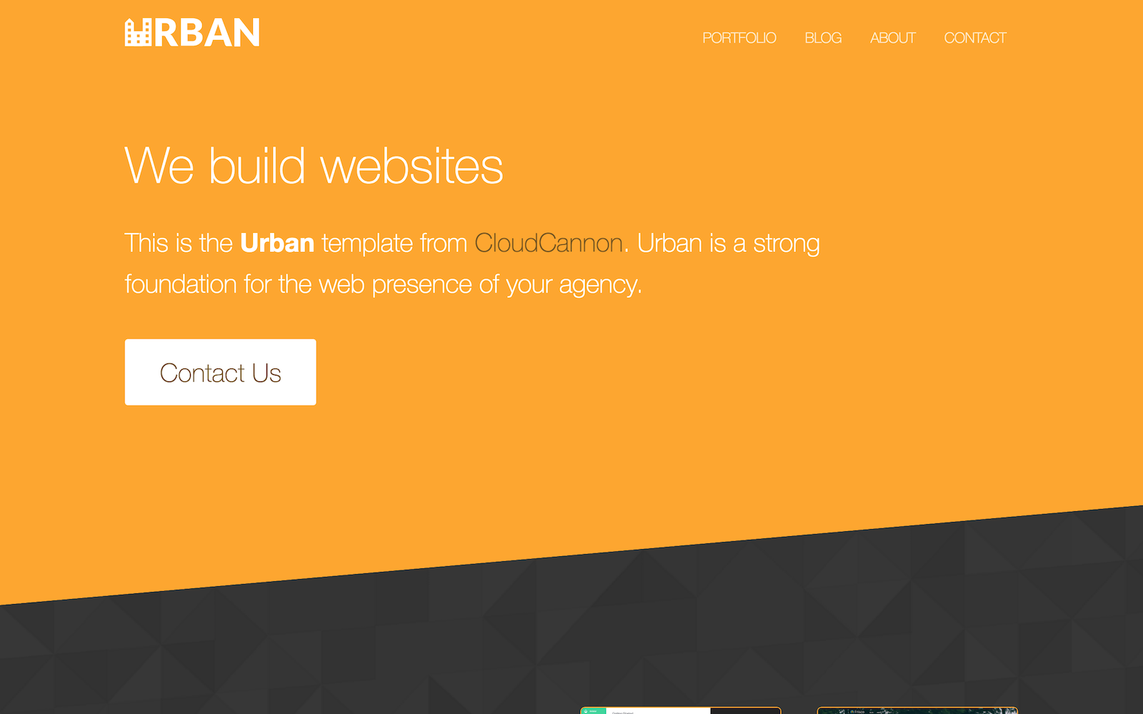 Urban template screenshot