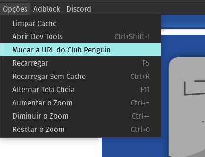 CPClient URL Setter menu