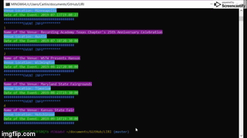 Gif of Node application