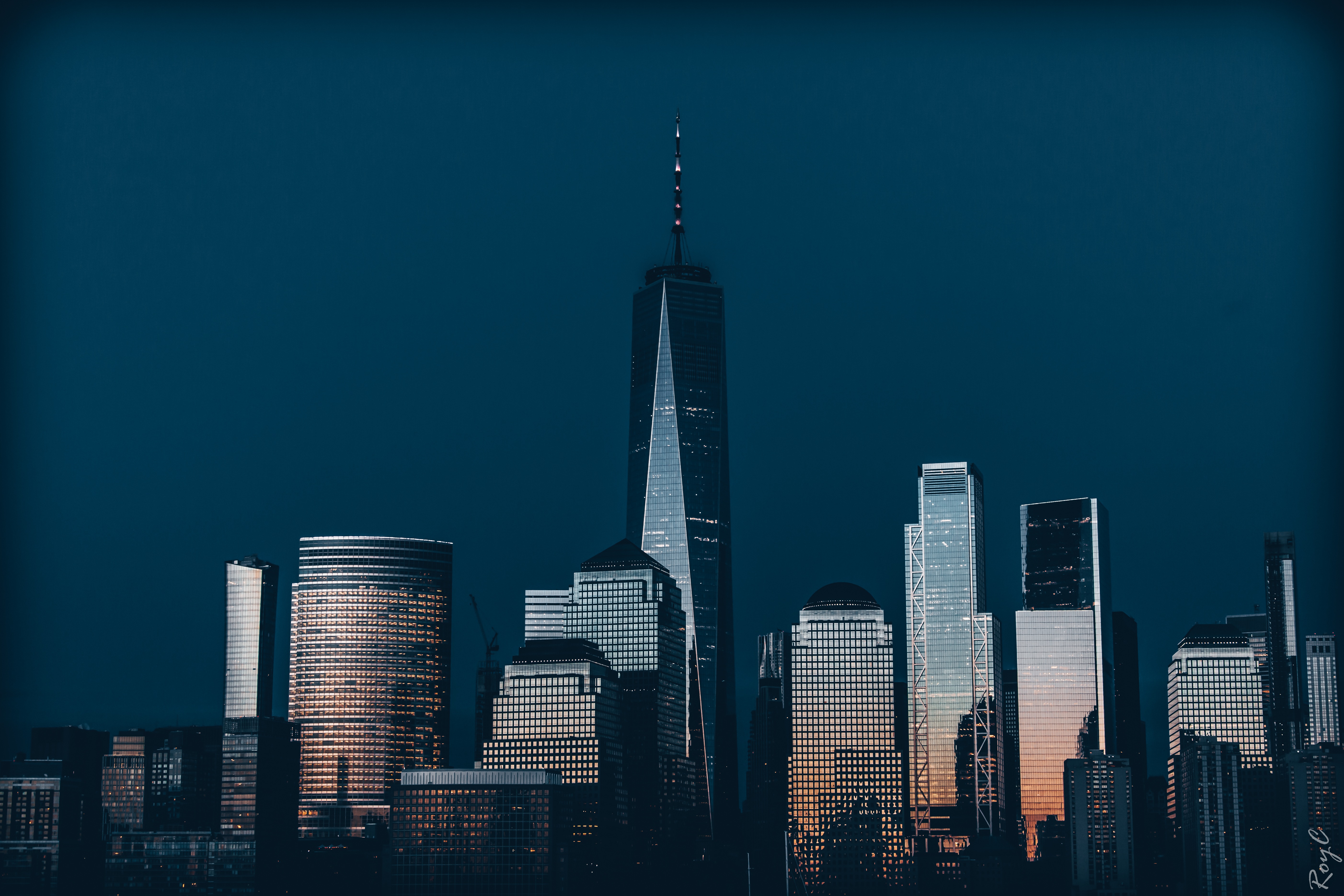 Skyline of Manhattan Night 1