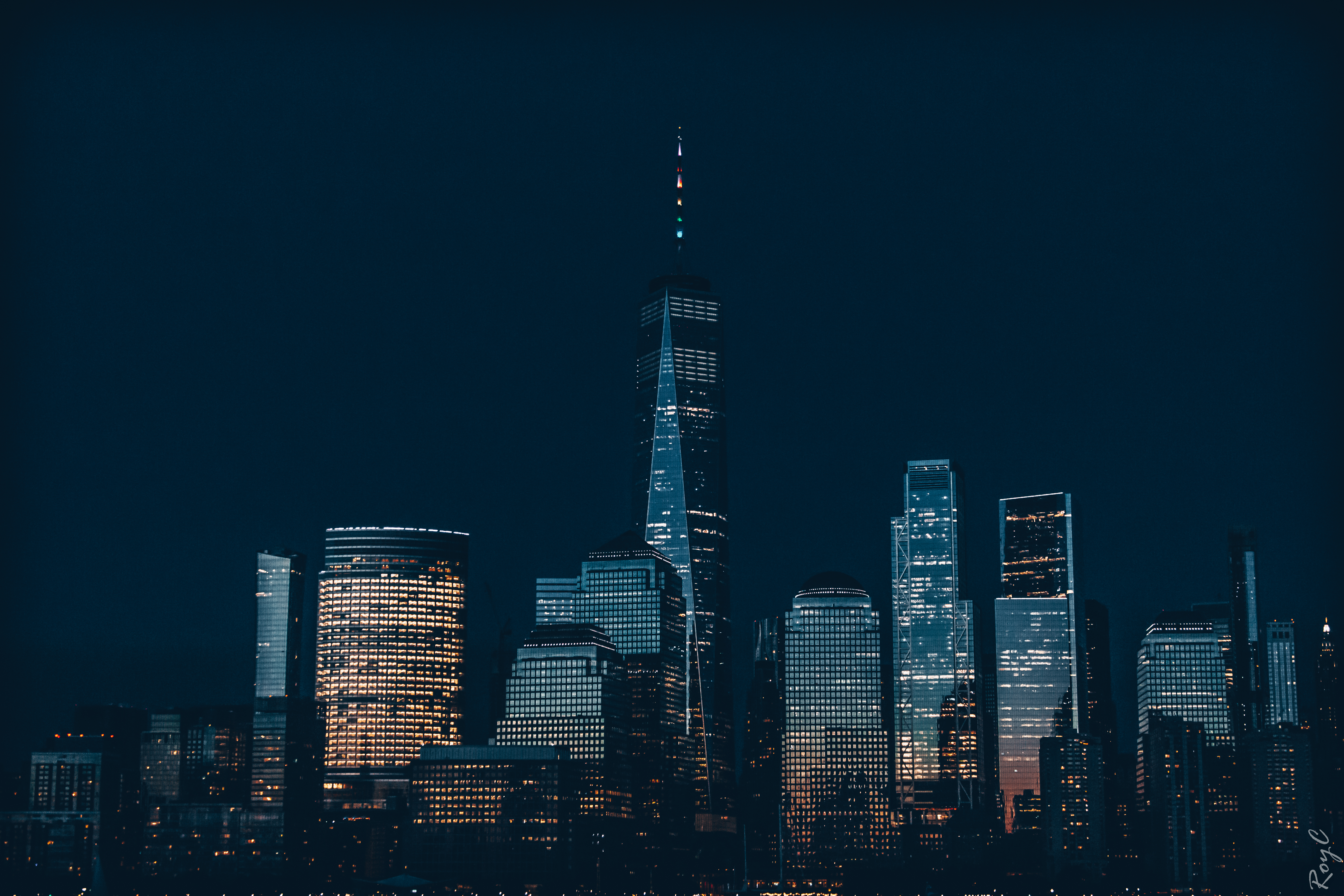 Skyline of Manhattan Night 2