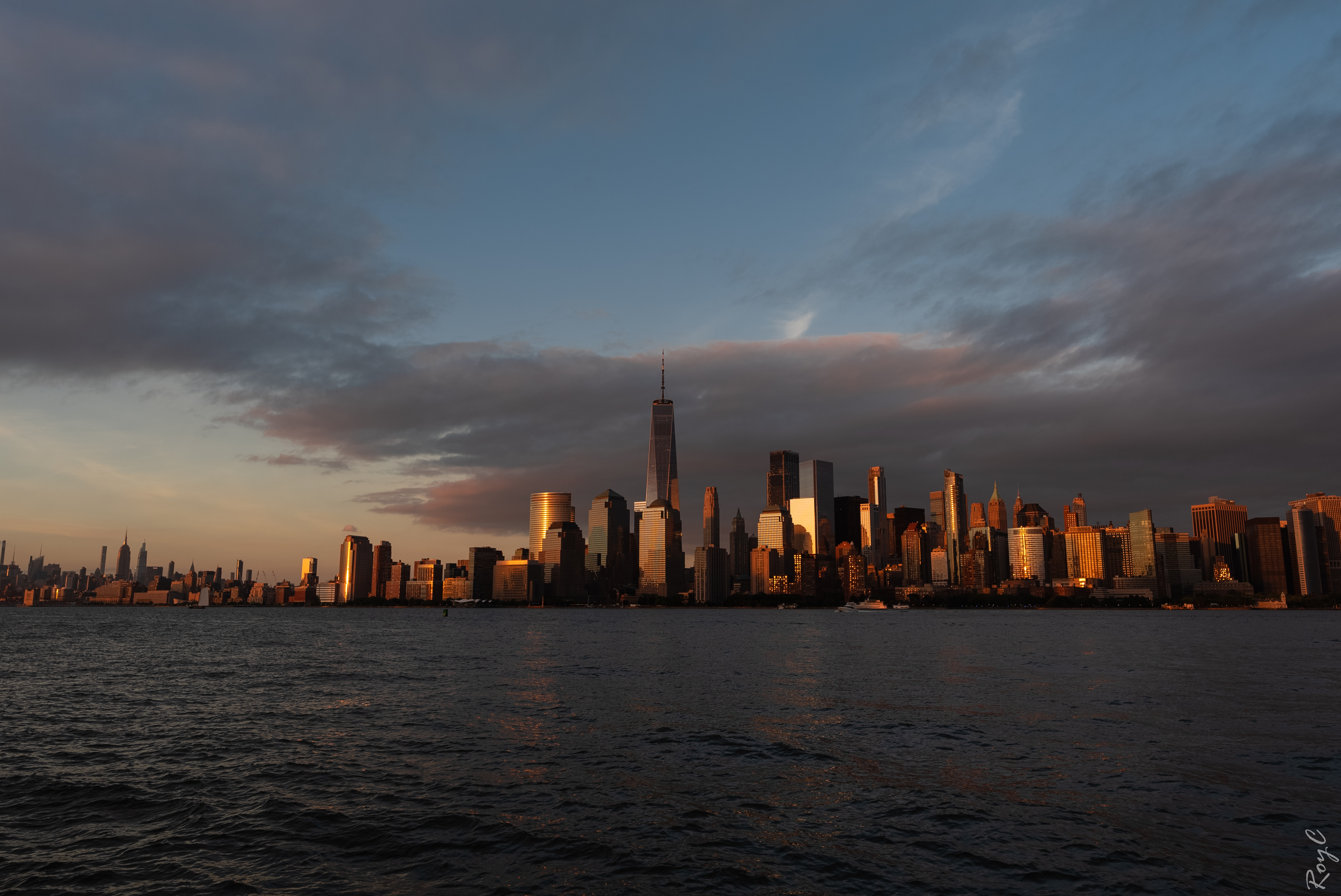 Skyline of Manhattan Sunset 2