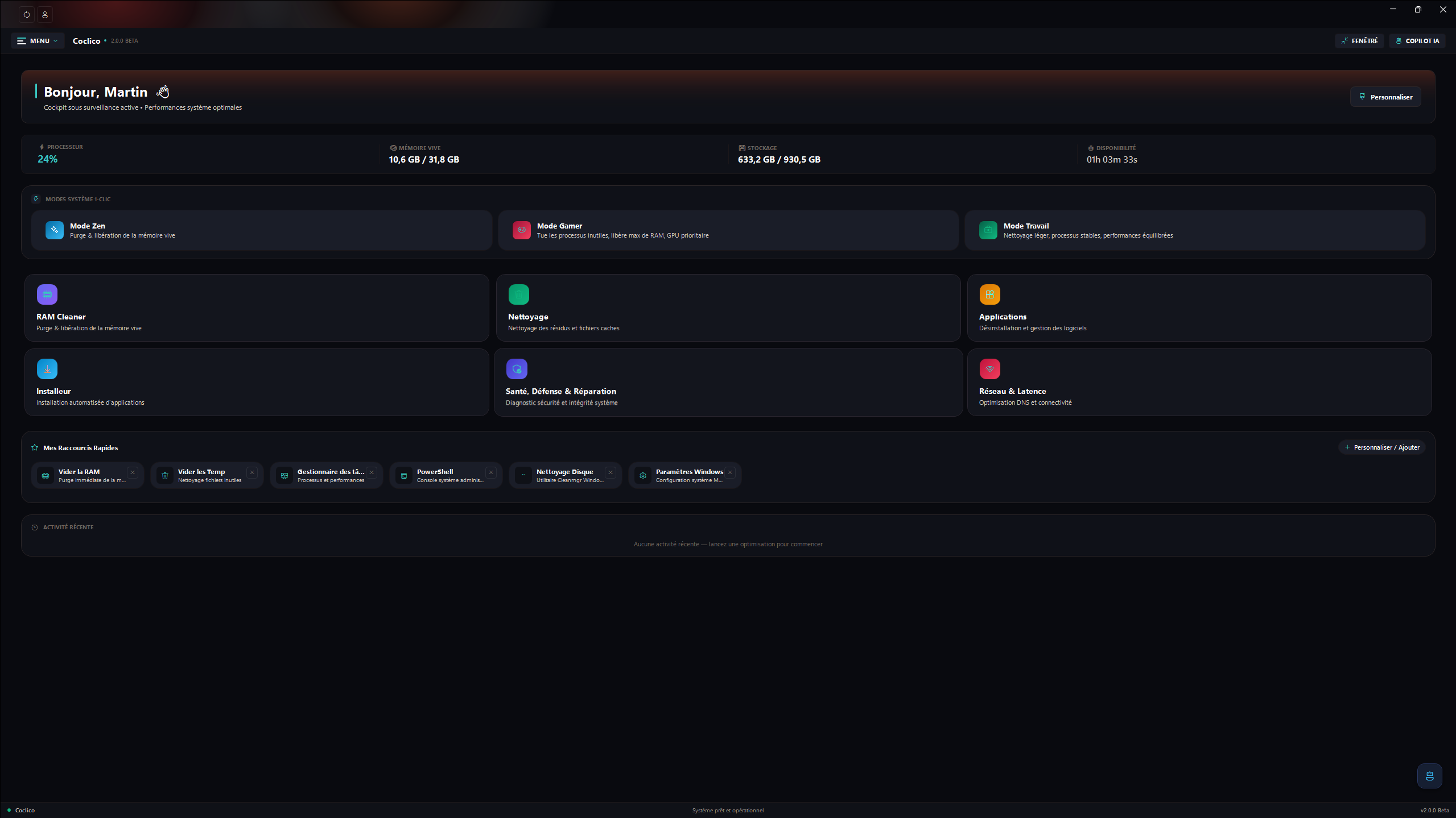 Coclico dashboard