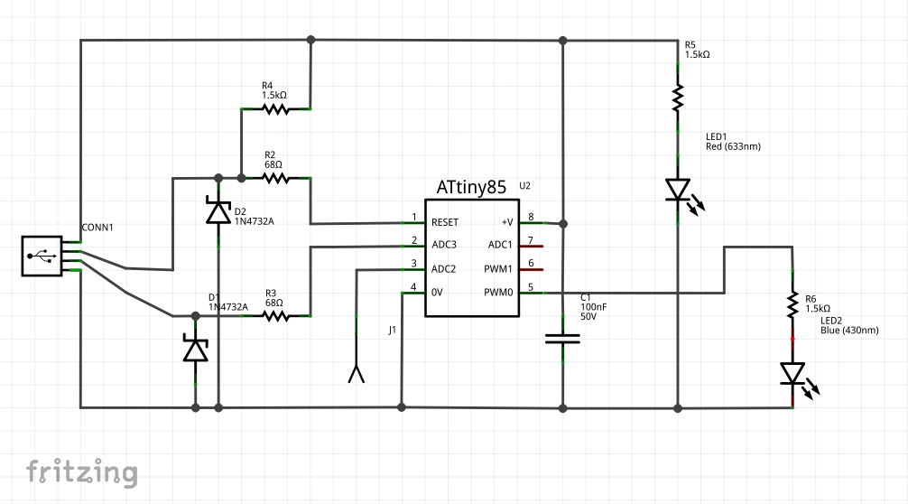 Fritzing schematic