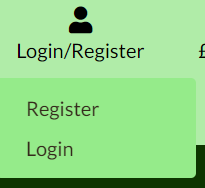 Navbar Register/Signin