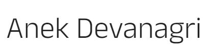 devanagri font