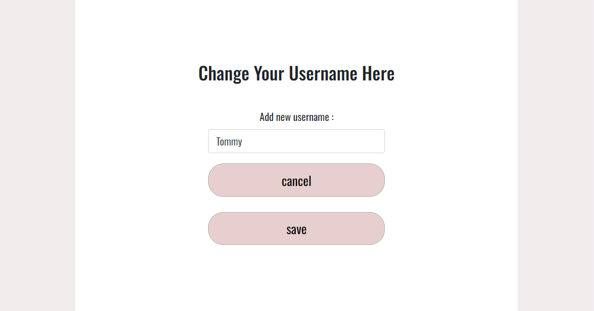 change username