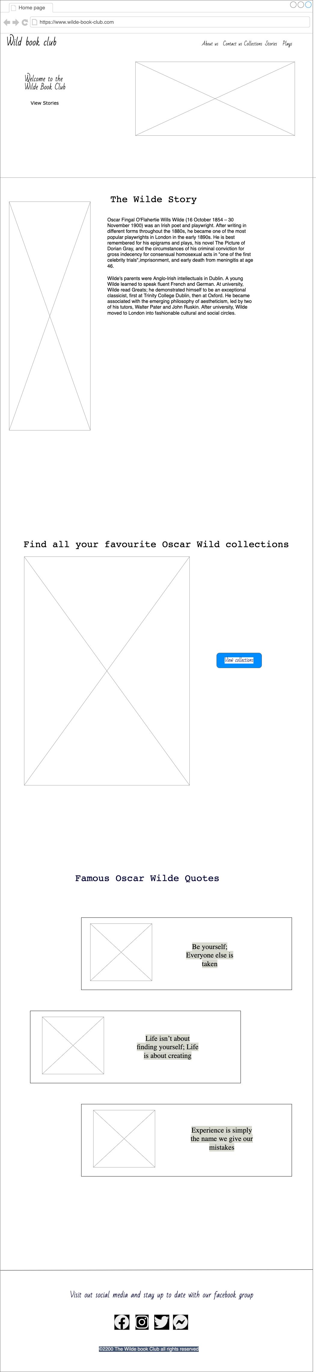 Collections page