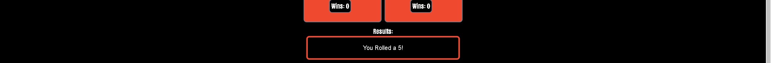 picture of result for dice roll