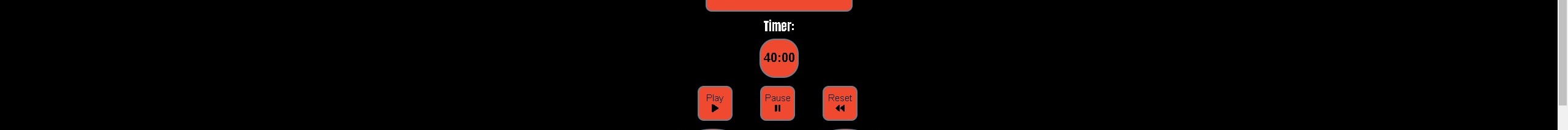 picture of timer and timer buttons