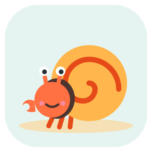 Hermie, a hermit crab peeking out of its shell