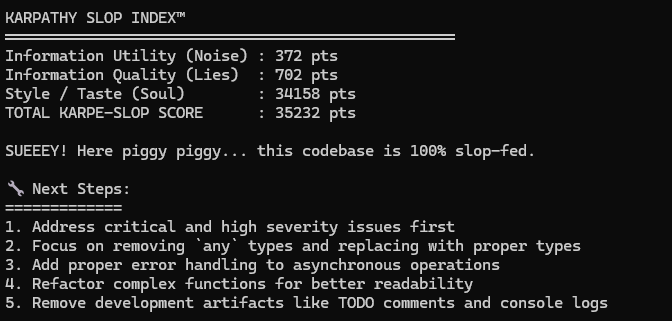 KarpeSlop Example Output