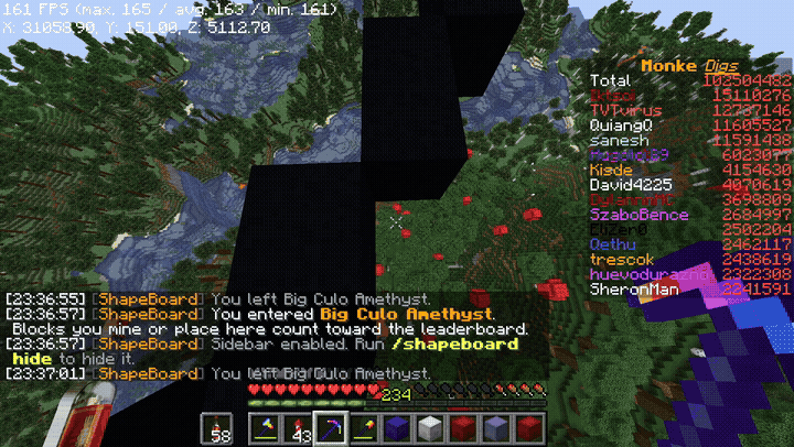 Flying out of the area removes the sidebar, flying back in restores it, live scores included