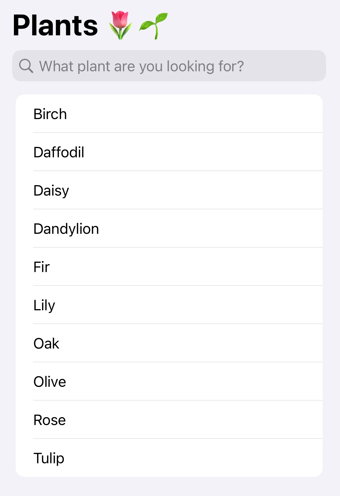 SwiftUI Search