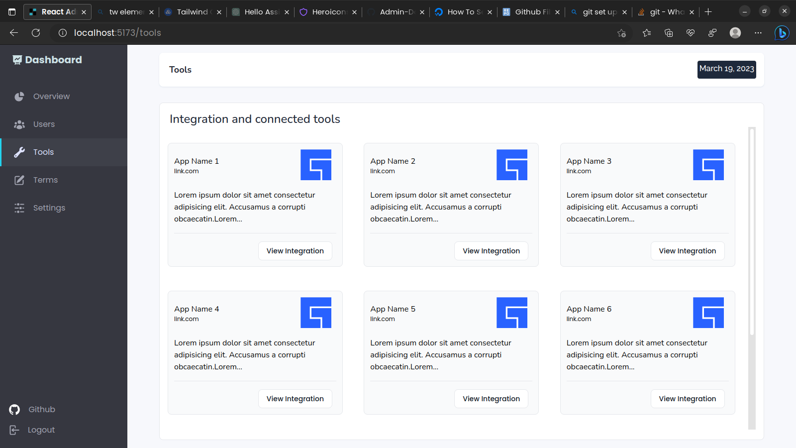 Dashboard Tools