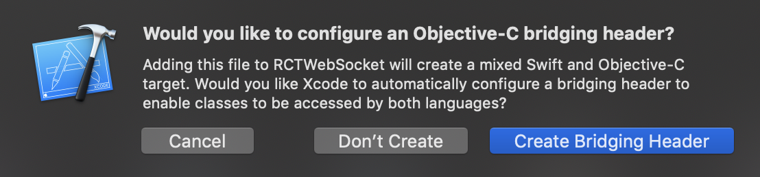 Would you like configure an Objective-C bridging header?