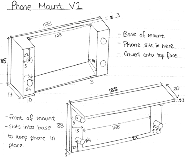 Phone Mount Sketch