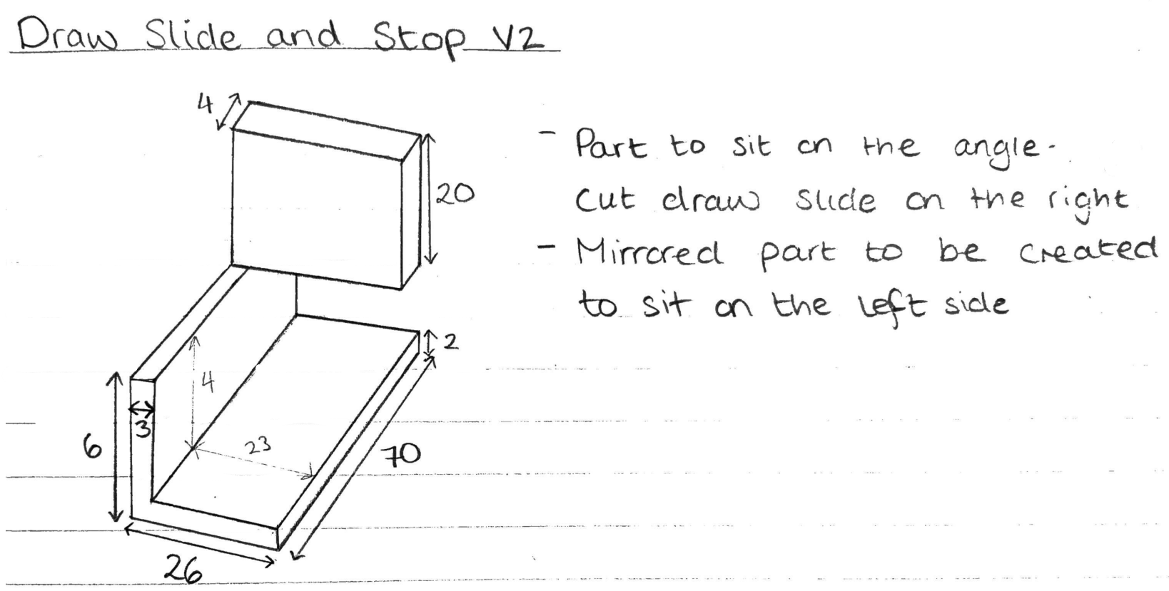 Draw slide sketch