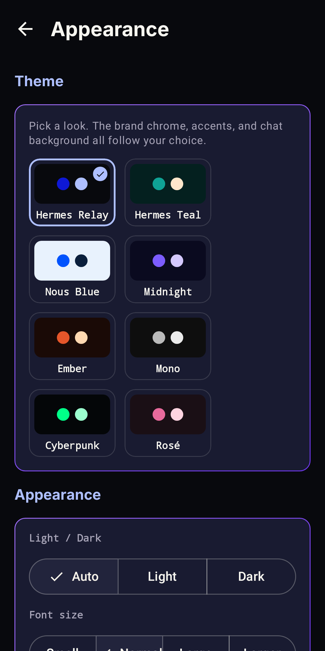 App themes