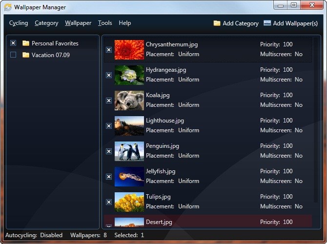 Main Window Screenshot