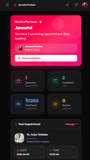 Dashboard Mobile